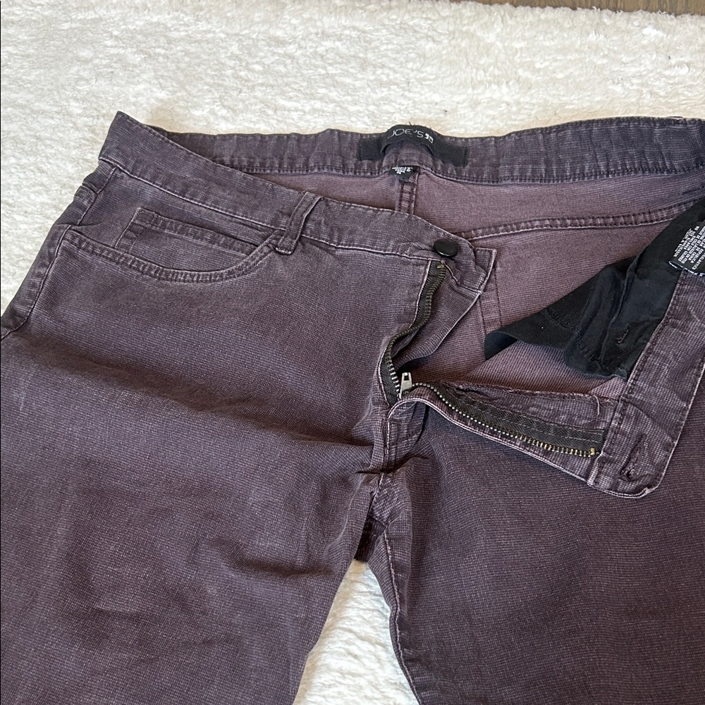 Joe's Jeans Slim Straight Jeans in Dark Plum